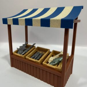 Puesto mercado Toldo azul