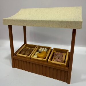 Puesto mercado Toldo beige